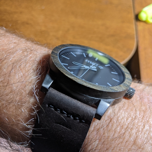 The Morris Kodiak Scroll Wood Watch by Mica - Picture 5 of 10